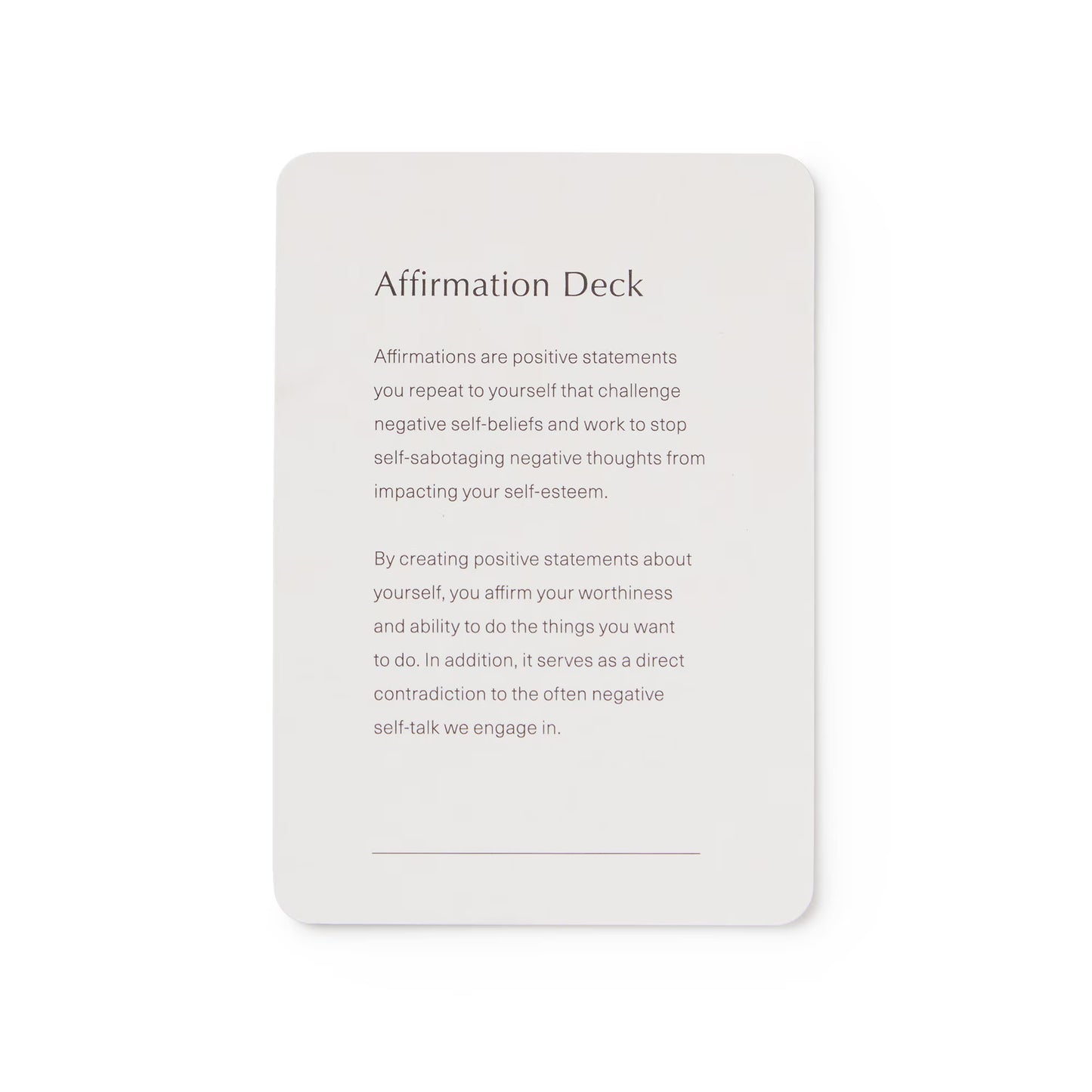 Affirmation Card Deck - Mindfulness Gift, Gratitude Cards, Wellness Cards, Affirmation Gift, Self Care Gift