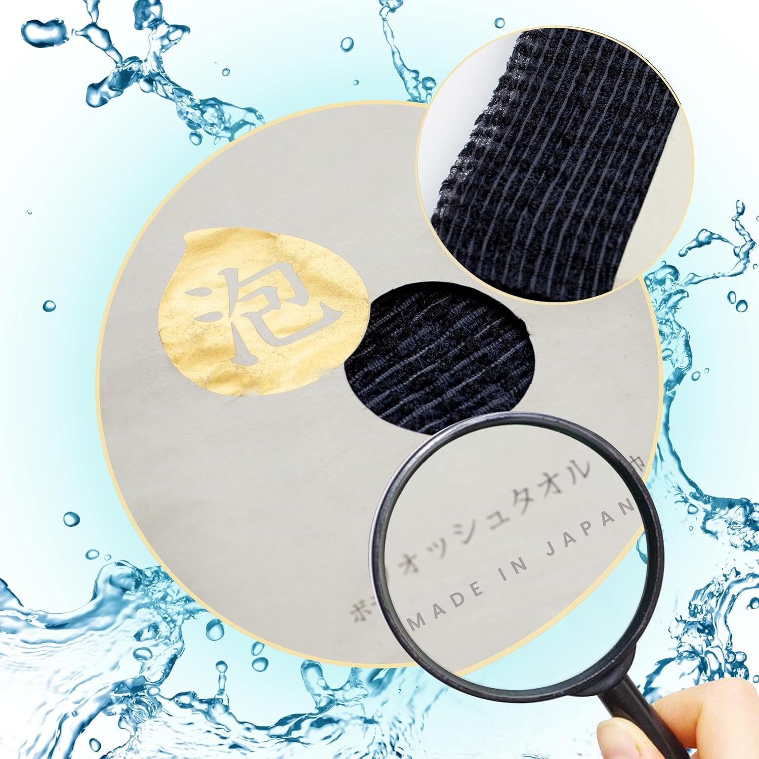 Exfoliating Shower Towel – Premium Japanese Exfoliating Washcloth for Face and Body – Shower Body Scrubber Cloth – Quick-Dry Bath Towels for Gentle Exfoliation - Duo-Fiber Exfoliating Towel