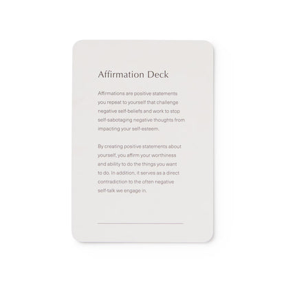 Affirmation Card Deck - Mindfulness Gift, Gratitude Cards, Wellness Cards, Affirmation Gift, Self Care Gift